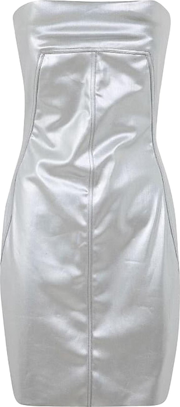 Rick Owens Bustier Mini Dress 'Silver'