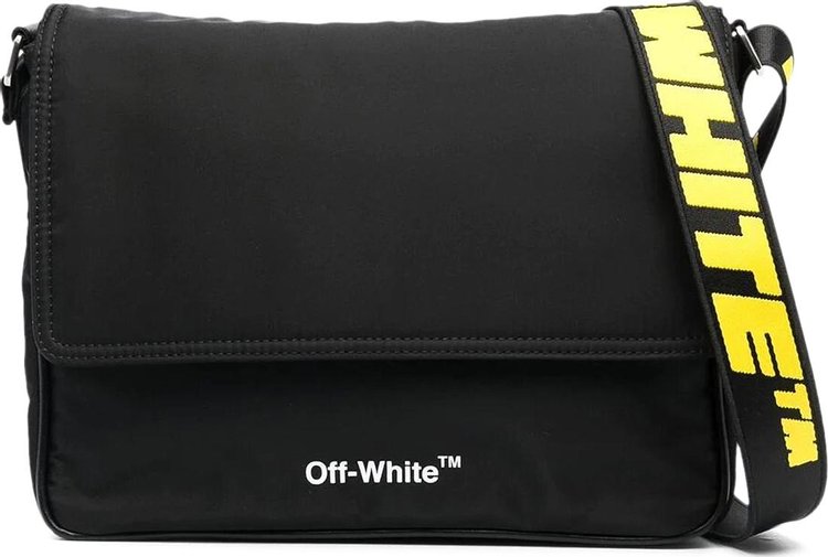 Off-White Hard Core Nylon Satchel 'Black/White'