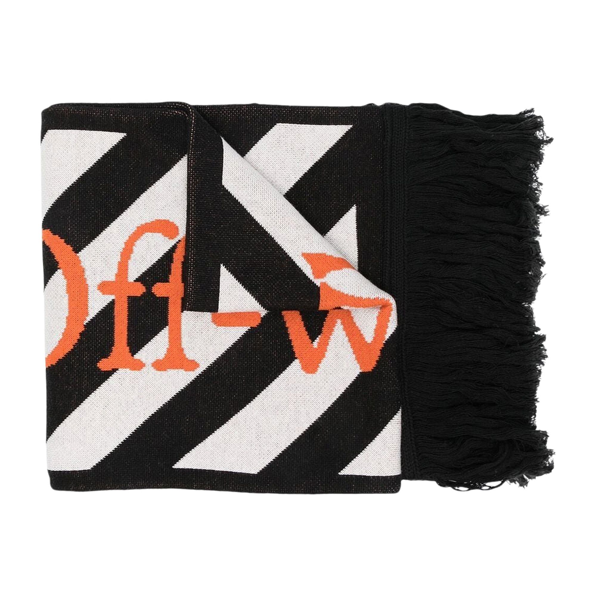 Off-White ARROWS SCARF スカーフ マフラー イタリア製 Buy Off-White Arrow Scarf 'Black/Orange' - OMMA001F22KNI0011020 | GOAT