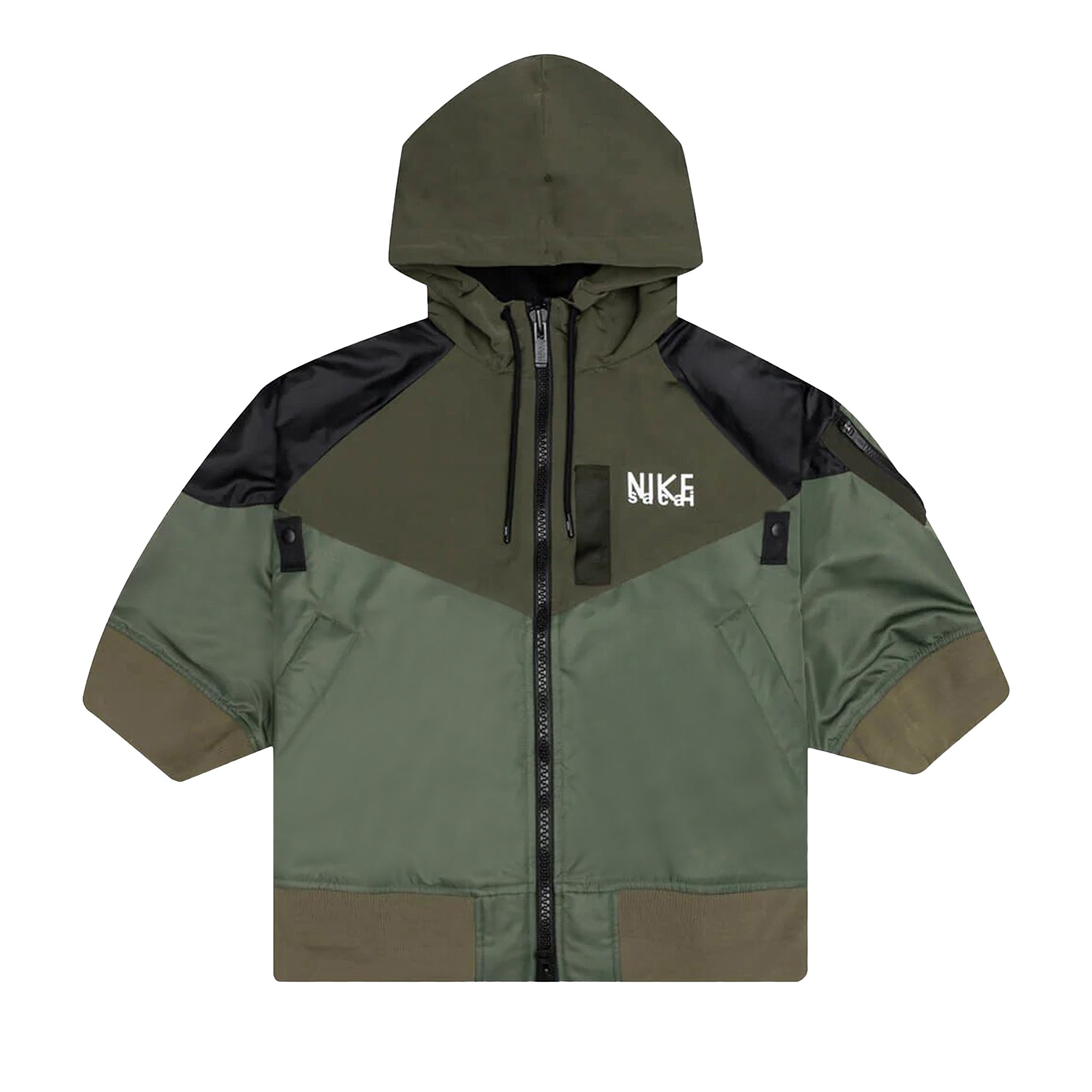 Buy Nike x Sacai Full Zip Hooded Jacket 'Khaki' - DQ9048 325 | GOAT SA