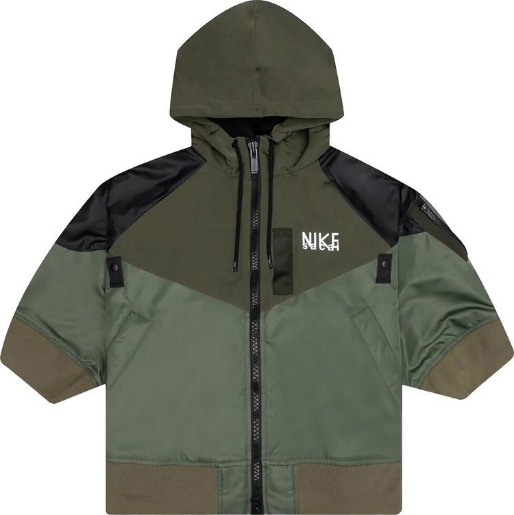 Nike x Sacai Full Zip Hooded Jacket 'Khaki'