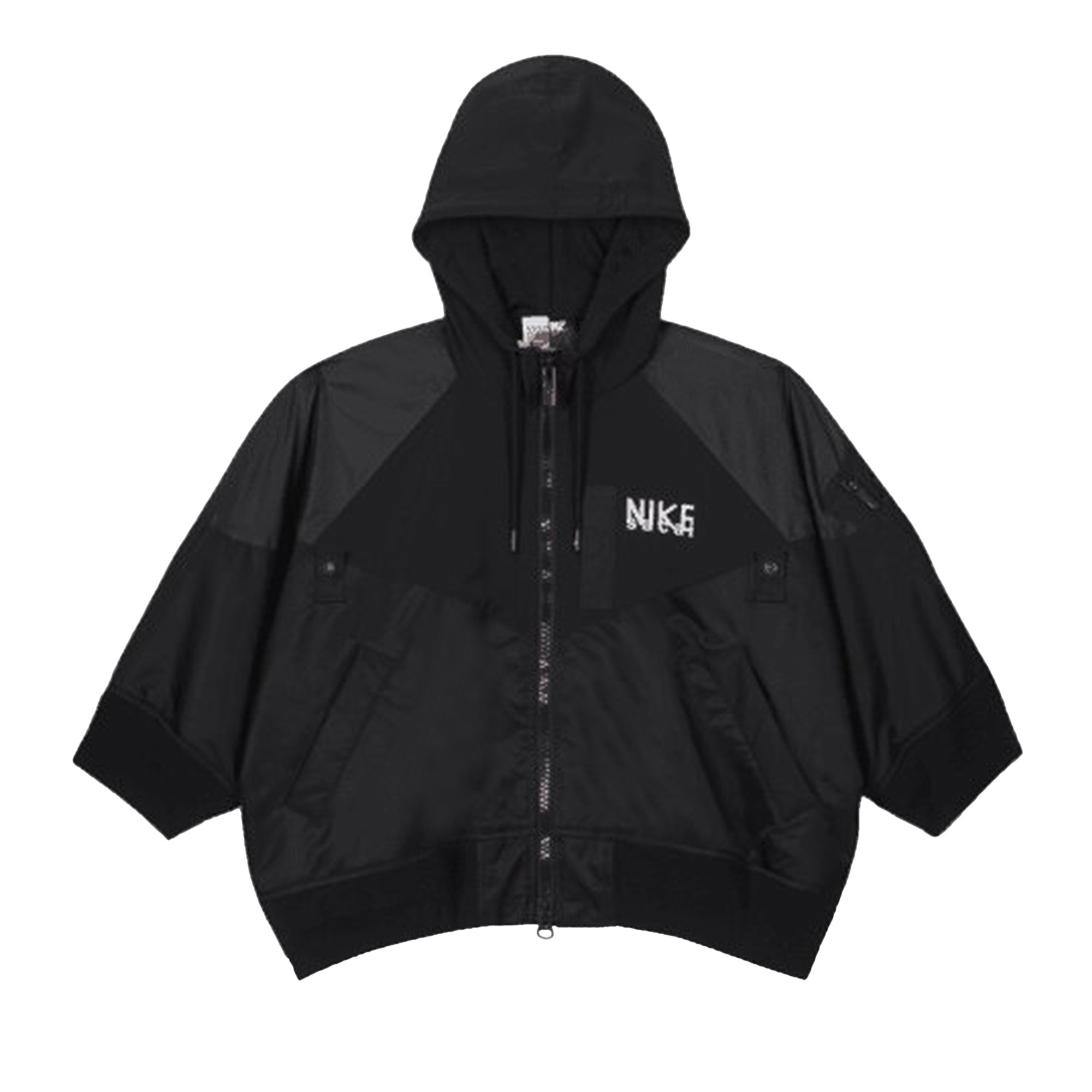 Nike x Sacai Full Zip Hooded Jacket 'Black'
