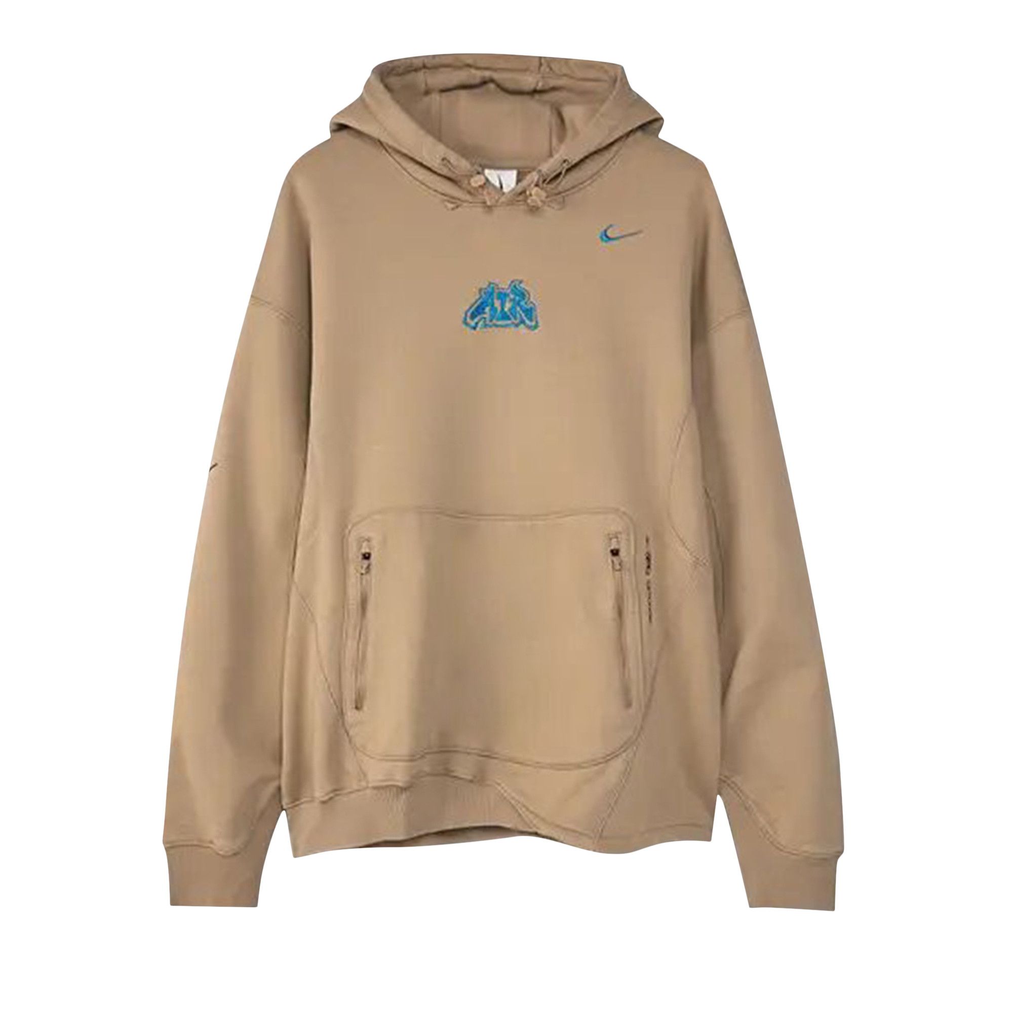 Nike x Off White Fleece Hoodie Khaki