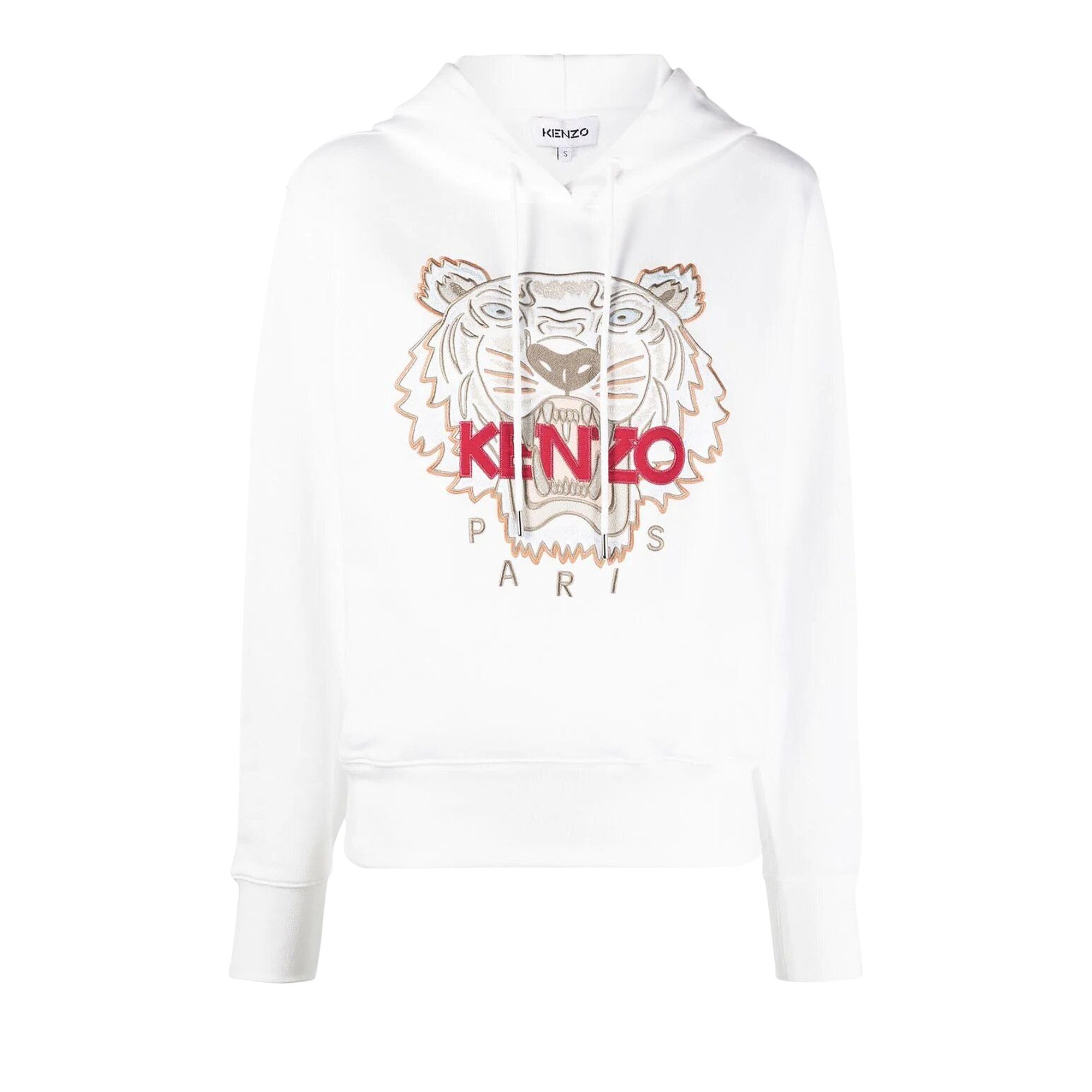 Buy Kenzo Tiger Hooded Sweatshirt 'White' - FC62SW8714XL 01 | GOAT UK
