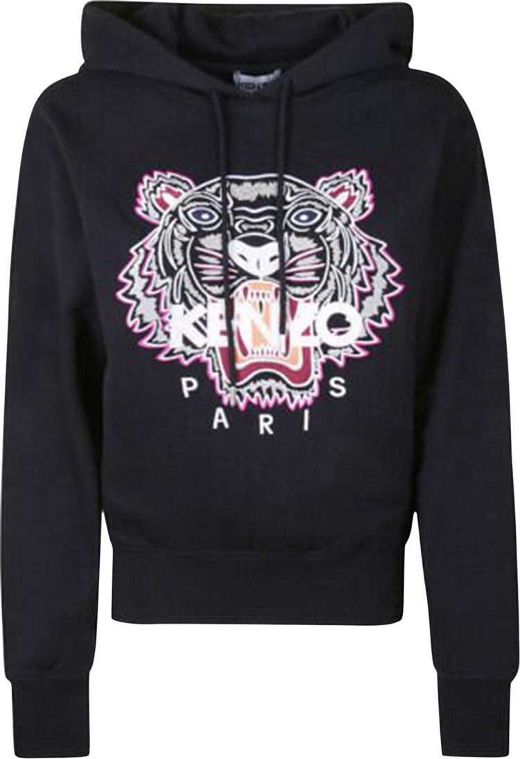 Buy Kenzo Tiger Hooded Sweatshirt 'Black' - FC62SW8714XL 99 | GOAT