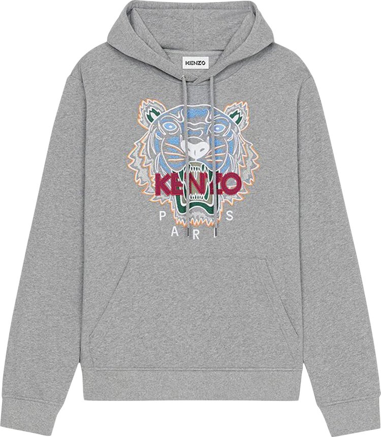Kenzo Tiger Hooded Sweatshirt 'Dove Grey'