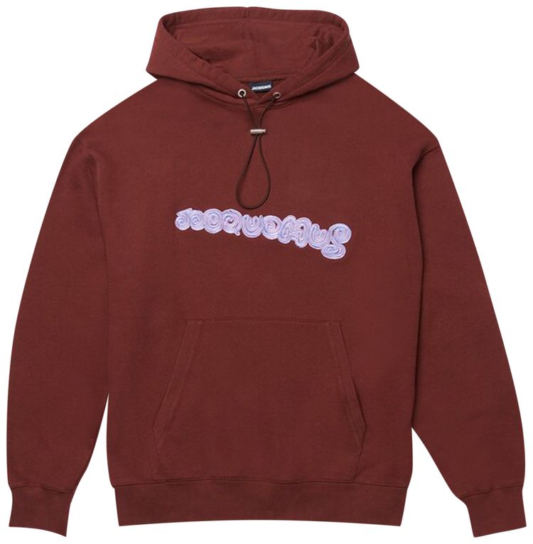 Jacquemus Le Sweatshirt Spirale Logo Hoodie 'Brown'