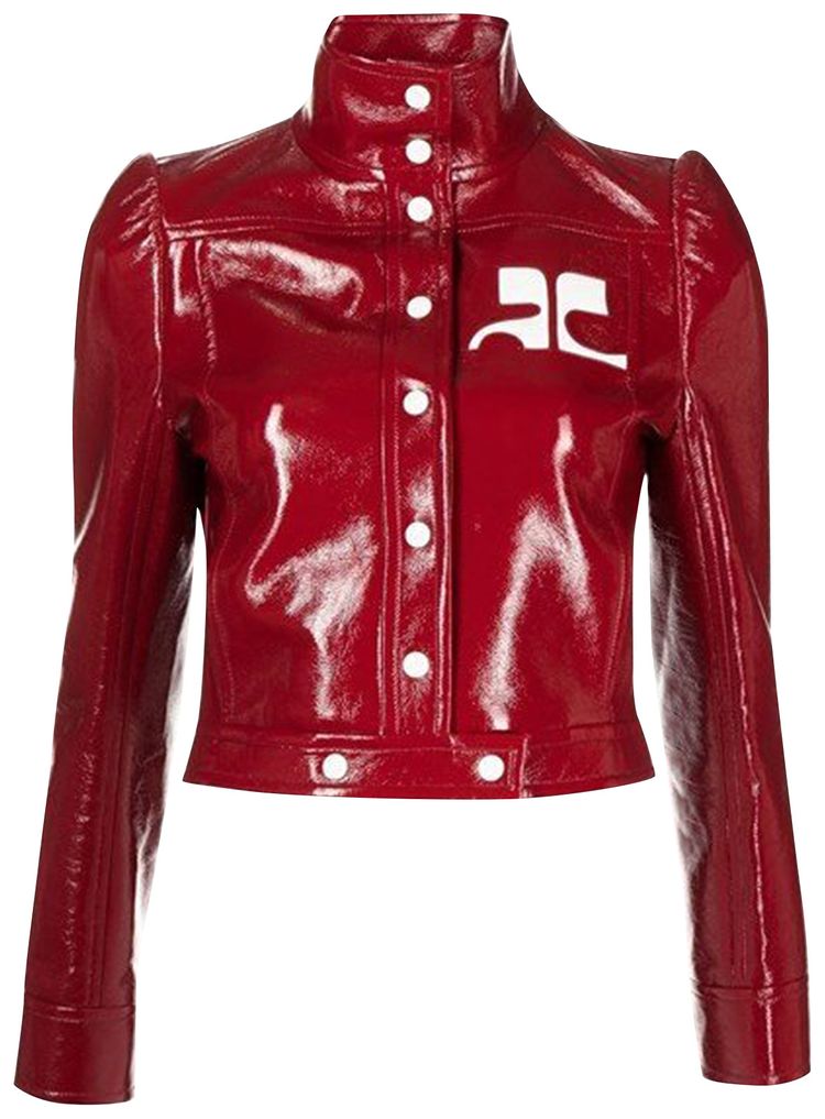 Courreges Reedition Vinyl Jacket Red