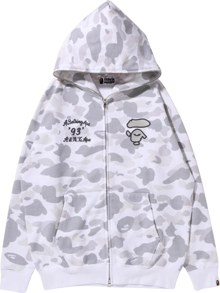 BAPE Color Camo By A Bathing Ape Oversized Full Zip Hoodie 'White'