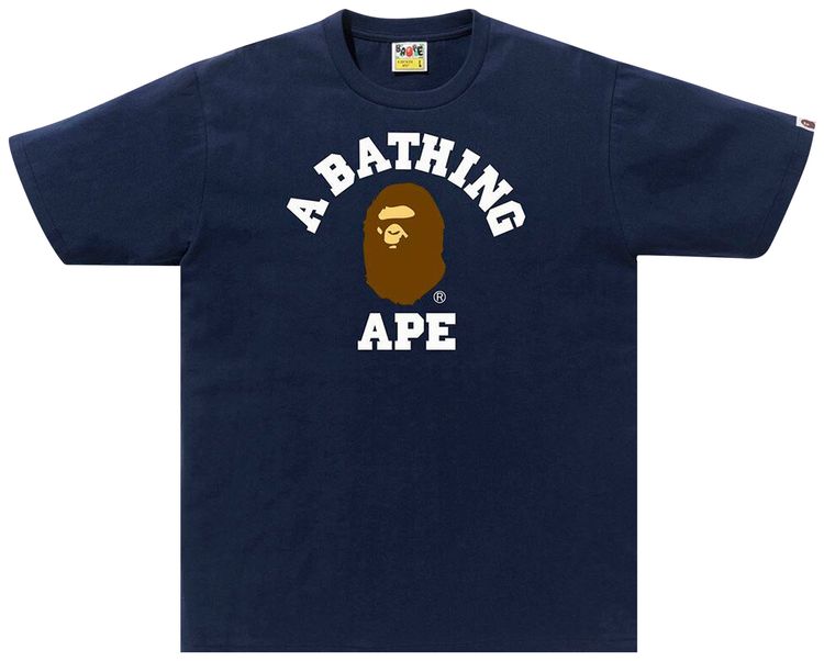 BAPE College Tee Navy