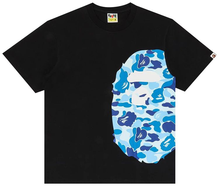 BAPE ABC Camo Side Big Ape Head Tee Black