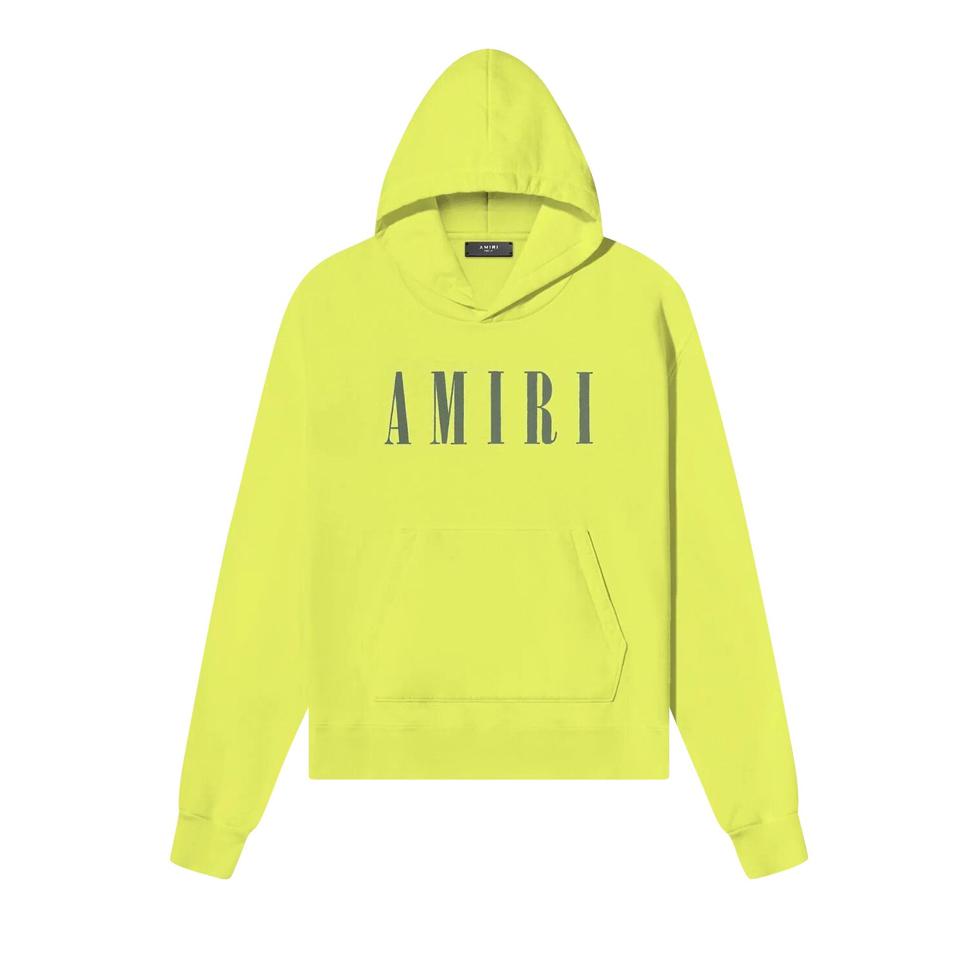 Buy Amiri Core Logo Hoodie Fluo Yellow PF22MJH015 FLUO GOAT