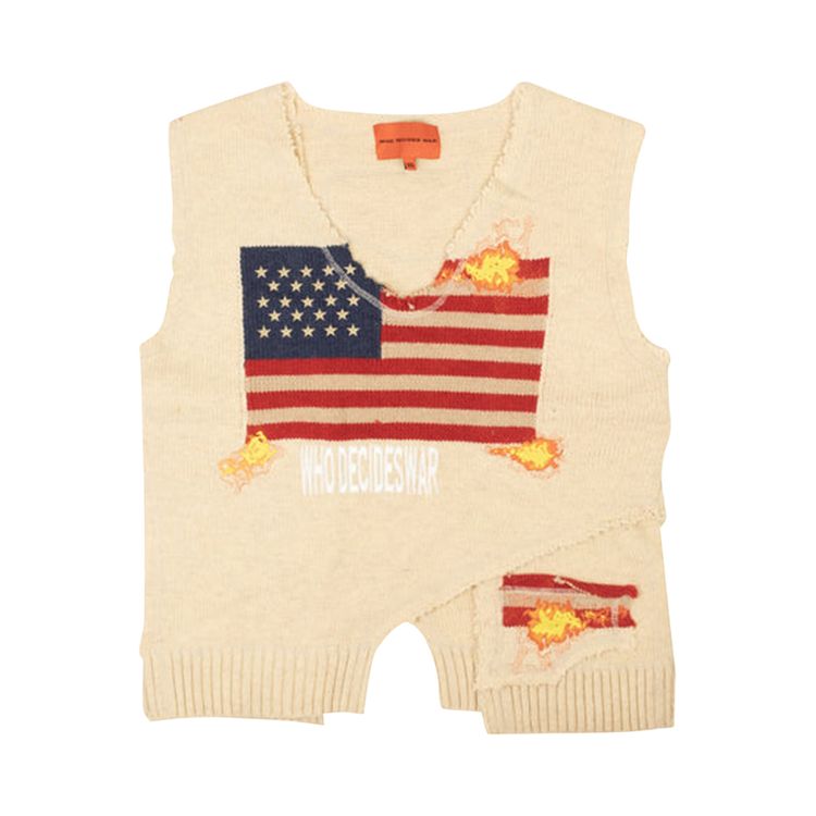 Who Decides War LArdeur Layered Sweater Vest Tan