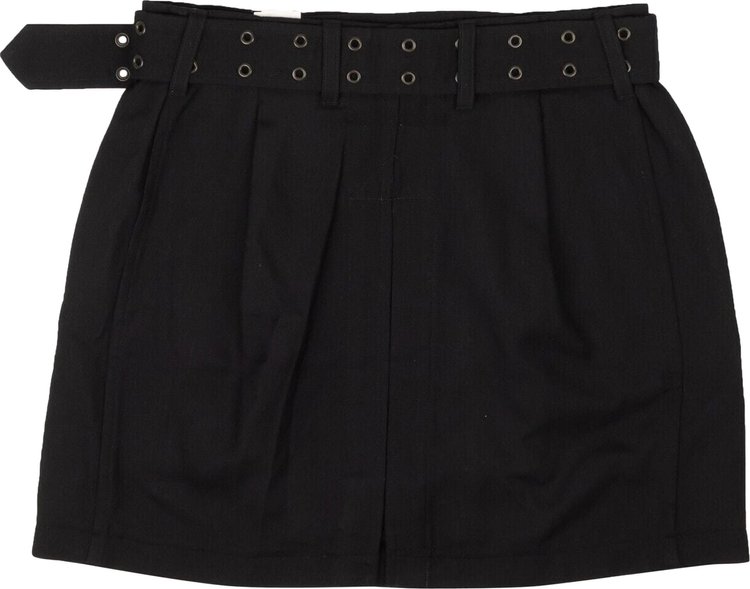 Junya Watanabe Double Breasted Belted Mini Skirt Black