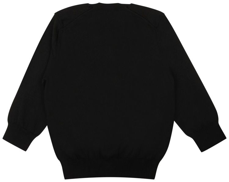 Comme des Garcons Knit Button Up Cardigan Black