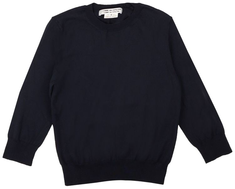 Comme des Garcons Crewneck Pullover Sweater Navy