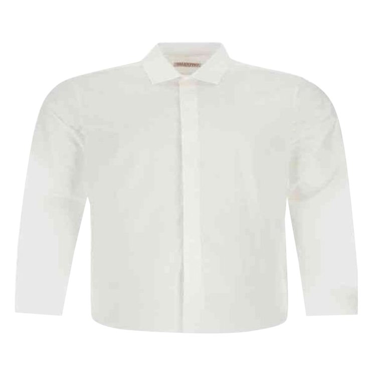 Valentino Long-Sleeve Poplin Shirt 'White'
