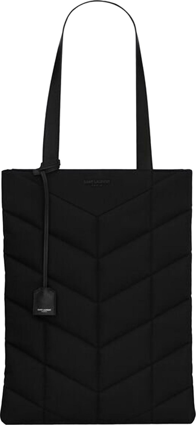 Saint Laurent Quilted Puffer Tote Bag in Black