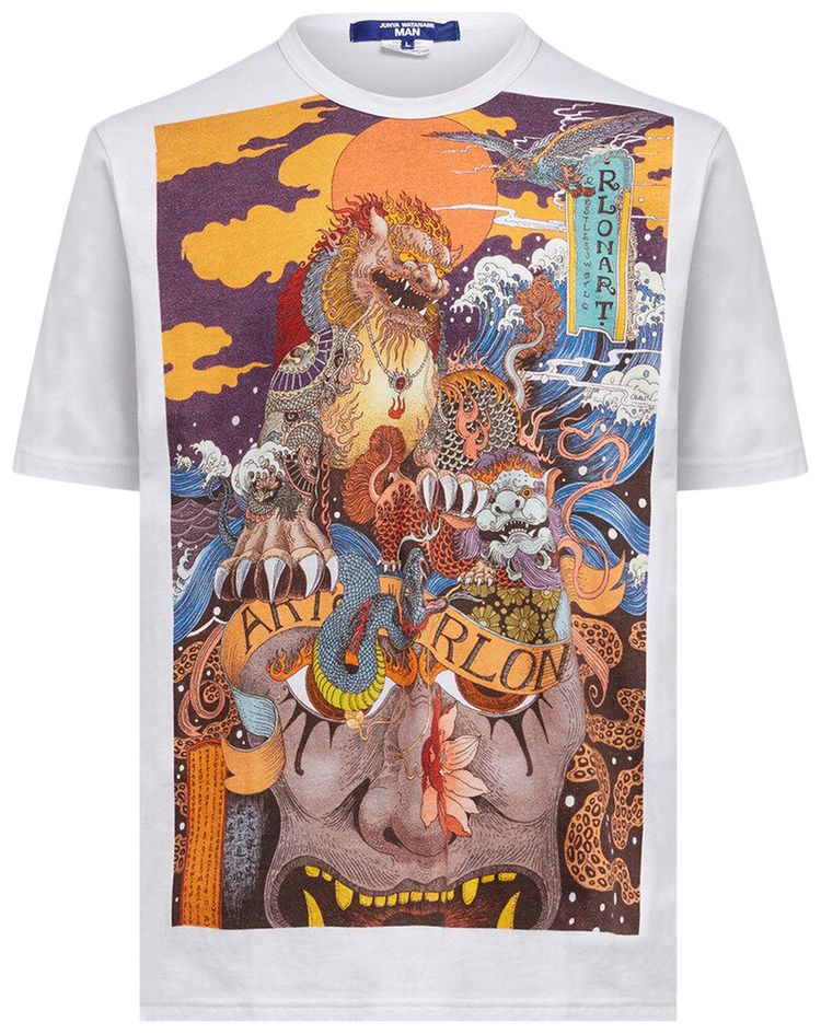 Junya Watanabe Graphic Print T Shirt Multicolor