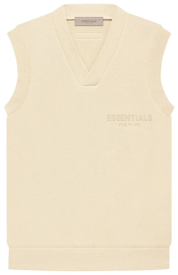 Essentials V Neck Vest 'Egg Shell'