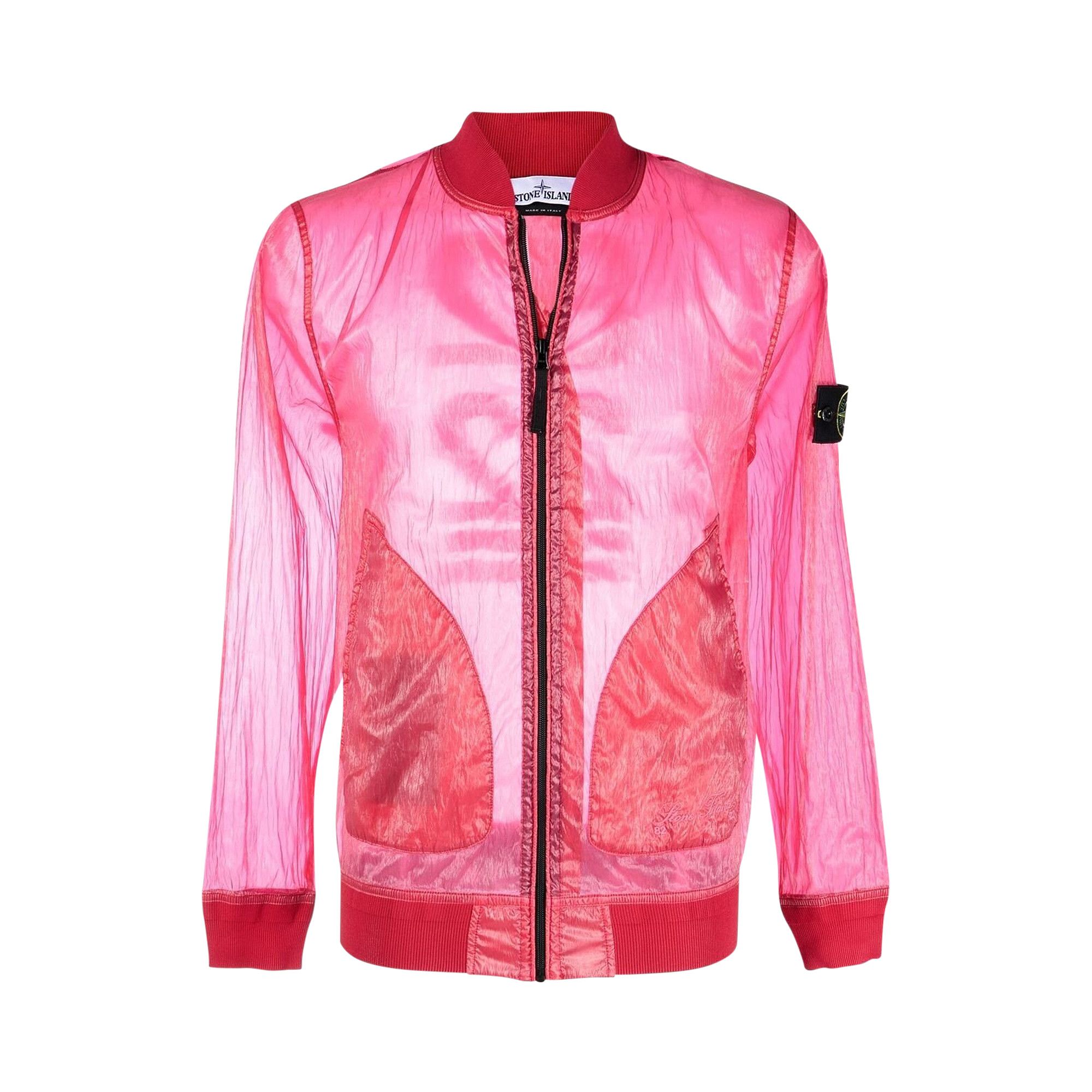 Stone island pink bomber jacket cheap