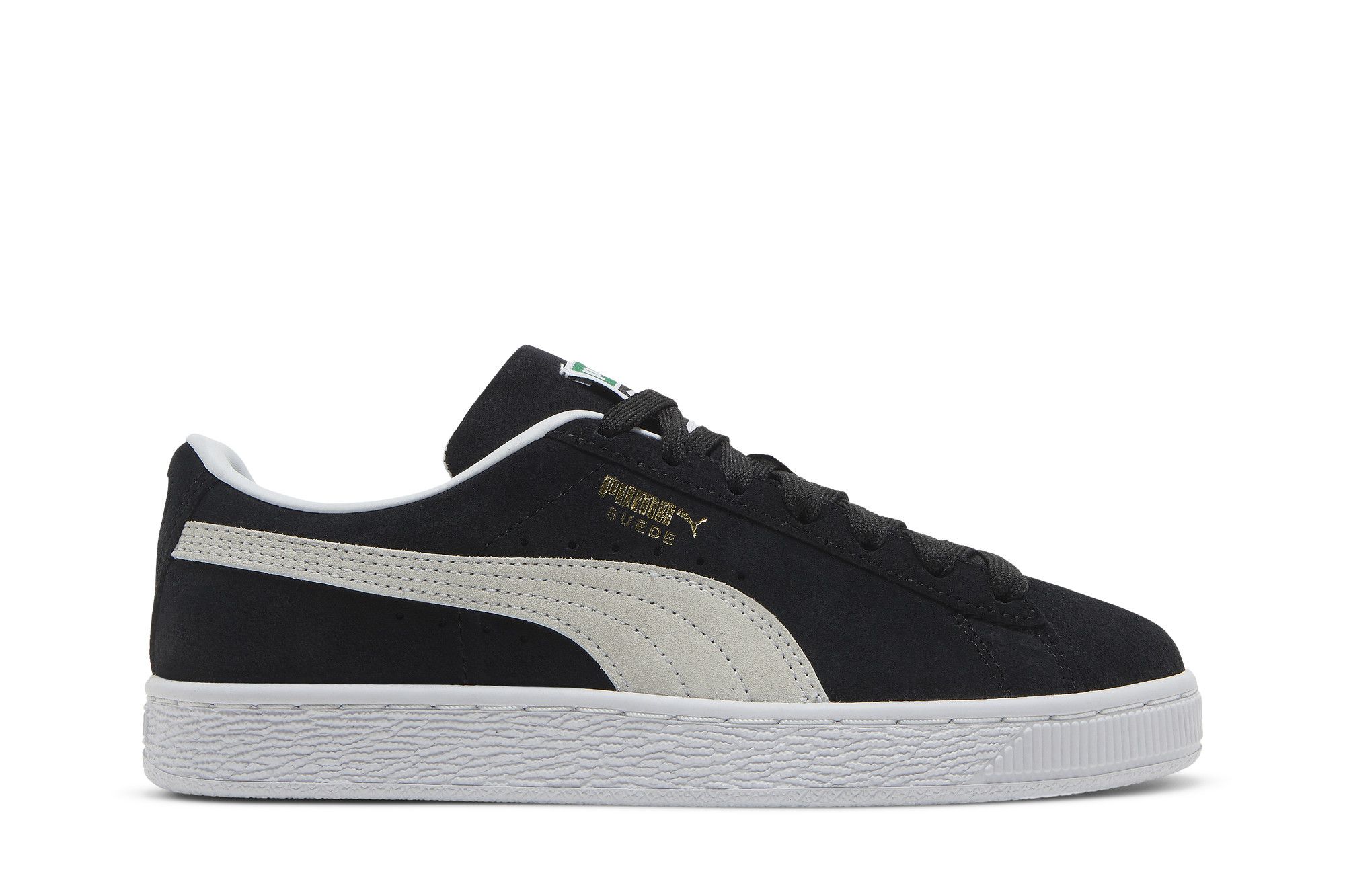 Junior black top puma suede