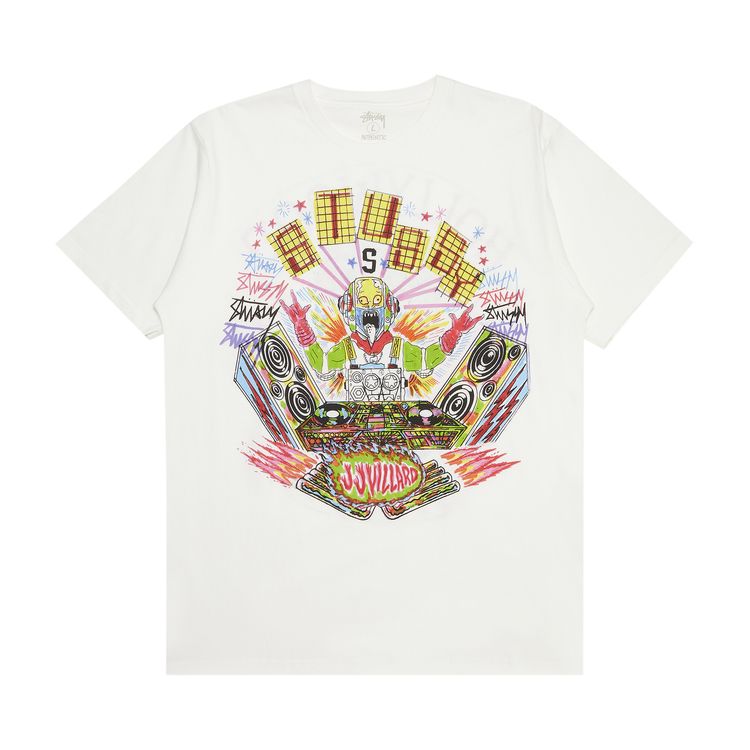 Stussy JJ Villard Hollywood Tee White