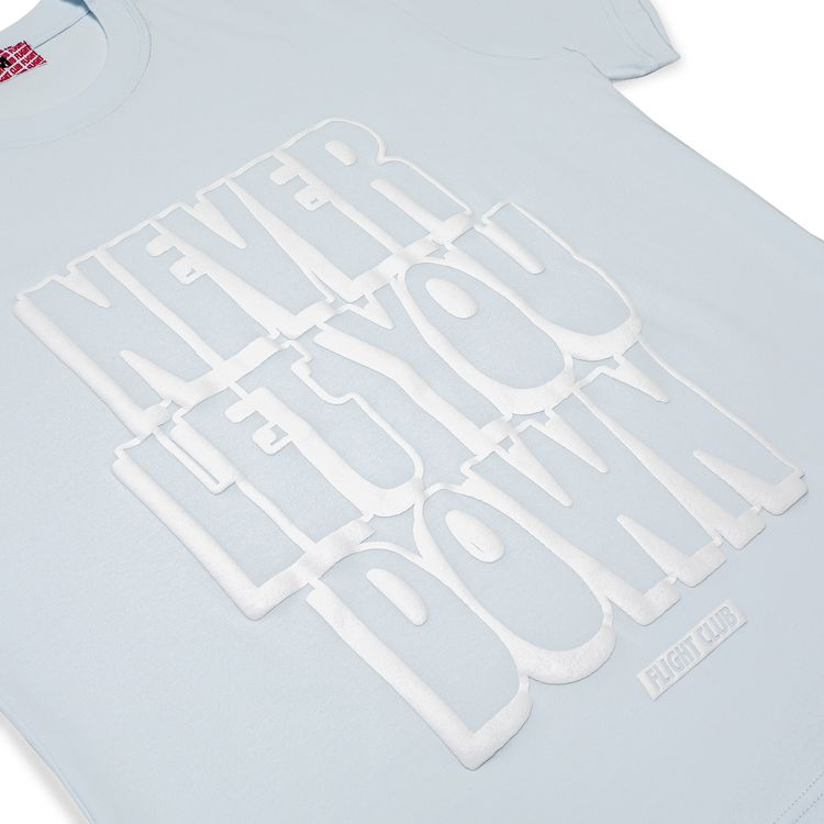 Flight Club Never Let You Down Tee Baby BlueWhite