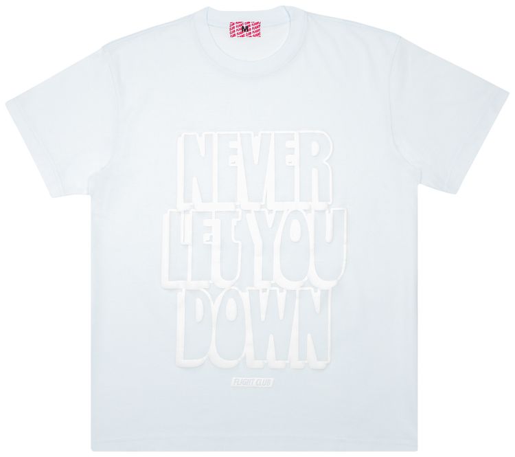 Flight Club Never Let You Down Tee Baby BlueWhite