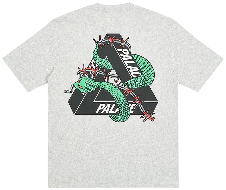 Palace Hesh Mit Fresh T Shirt Grey Marl