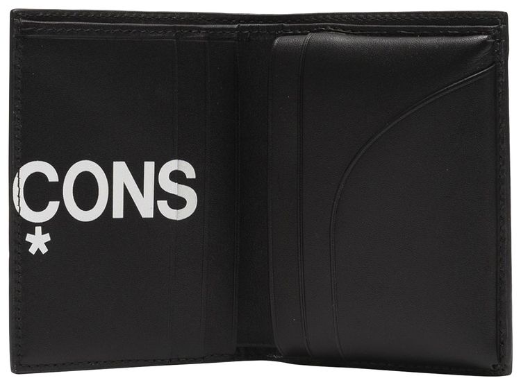 Comme des Garcons Huge Logo Wallet Black