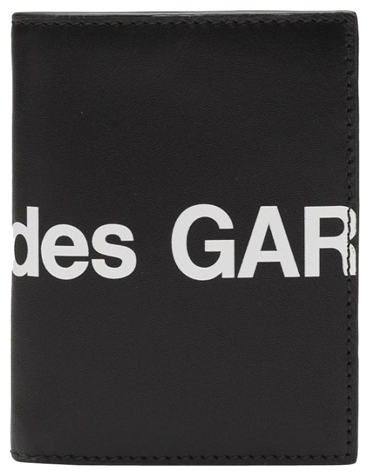 Comme des Garcons Huge Logo Wallet Black