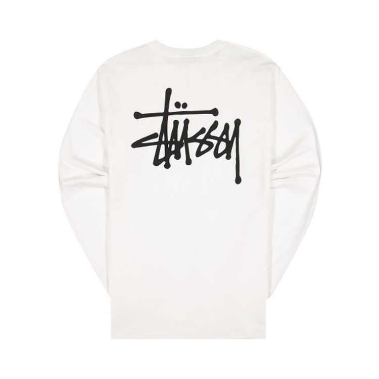 Stussy Basic Long Sleeve Tee White