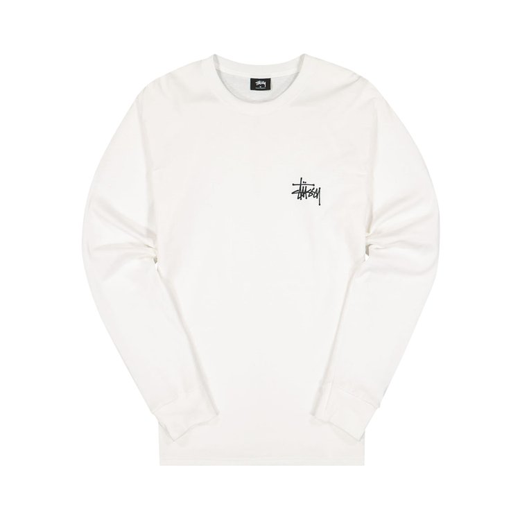 Stussy Basic Long Sleeve Tee White