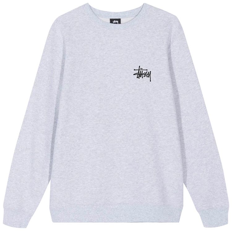 Stussy Basic Crew Ash Heather