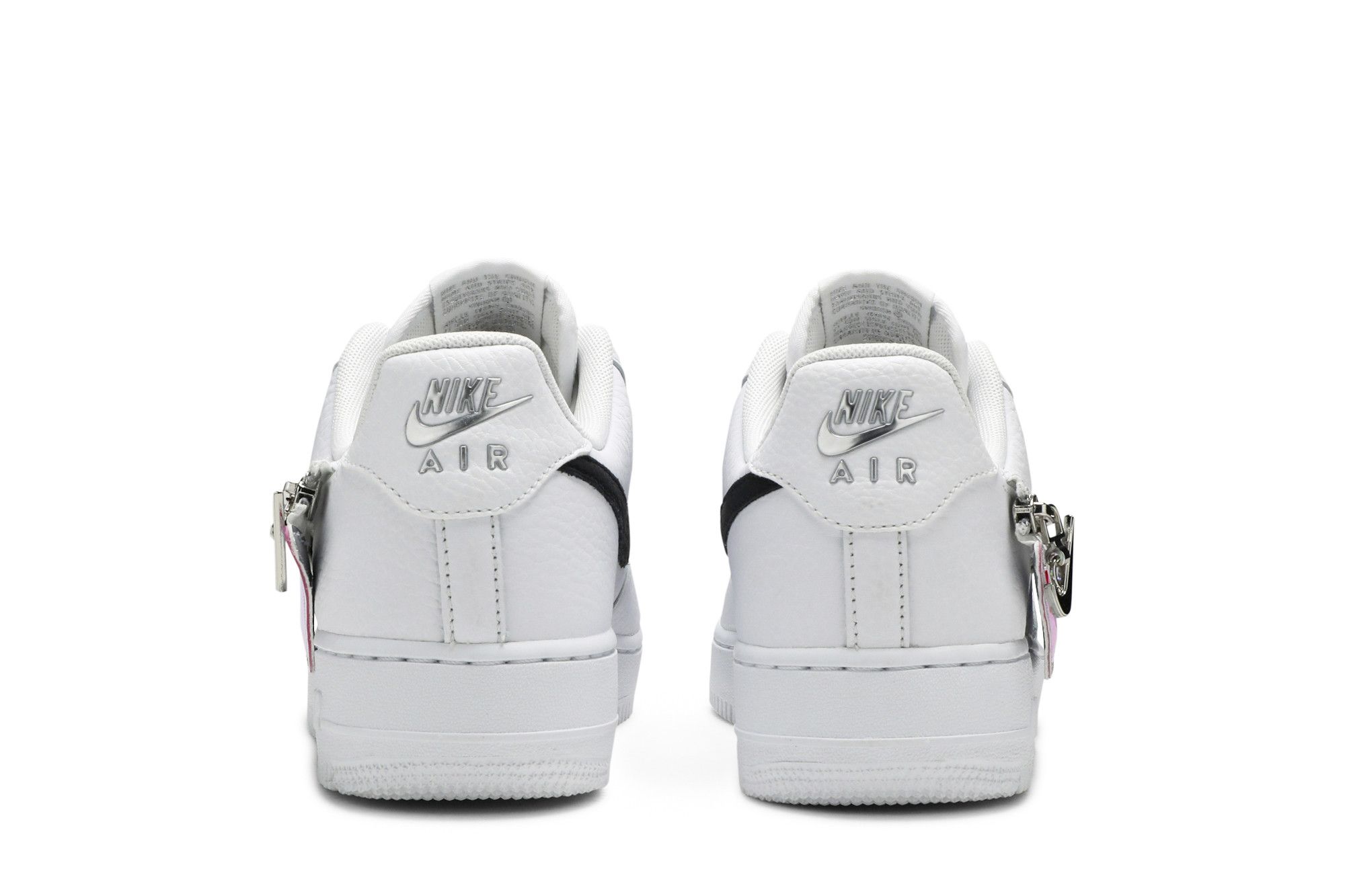 air force ones with zipper on back