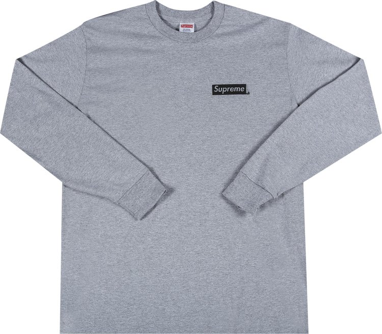 Supreme Supreme Longsleeve Stripe Tee Shirt Grey Medi… - Gem