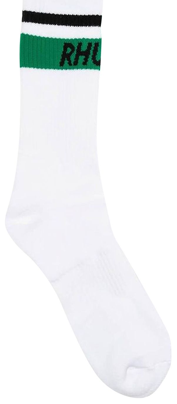 Rhude Mod Stripe Socks White