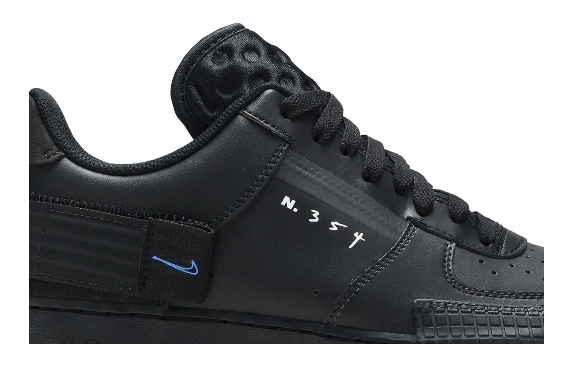 Size 10.0 Air Force 1 Type Black Photo Blue