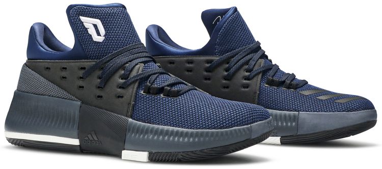 Adidas D Lillard 3 J Utility Black Mystery Blue