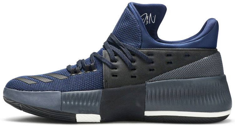 Adidas D Lillard 3 J Utility Black Mystery Blue