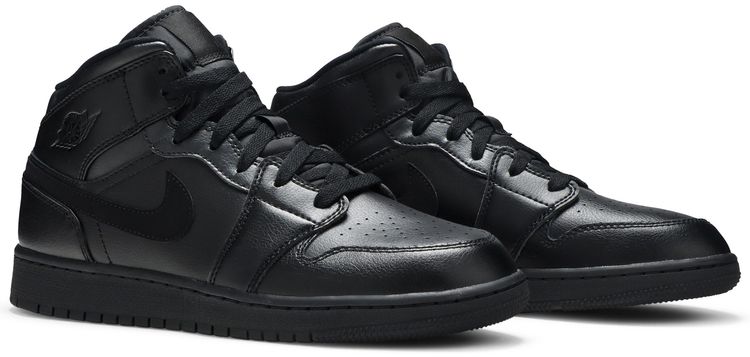 Air Jordan 1 Mid GS Deep Black