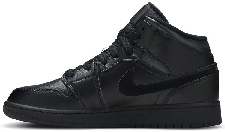 Air Jordan 1 Mid GS Deep Black