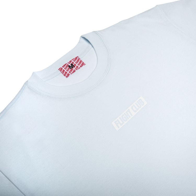 Flight Club Slant Logo Tee Baby BlueWhite