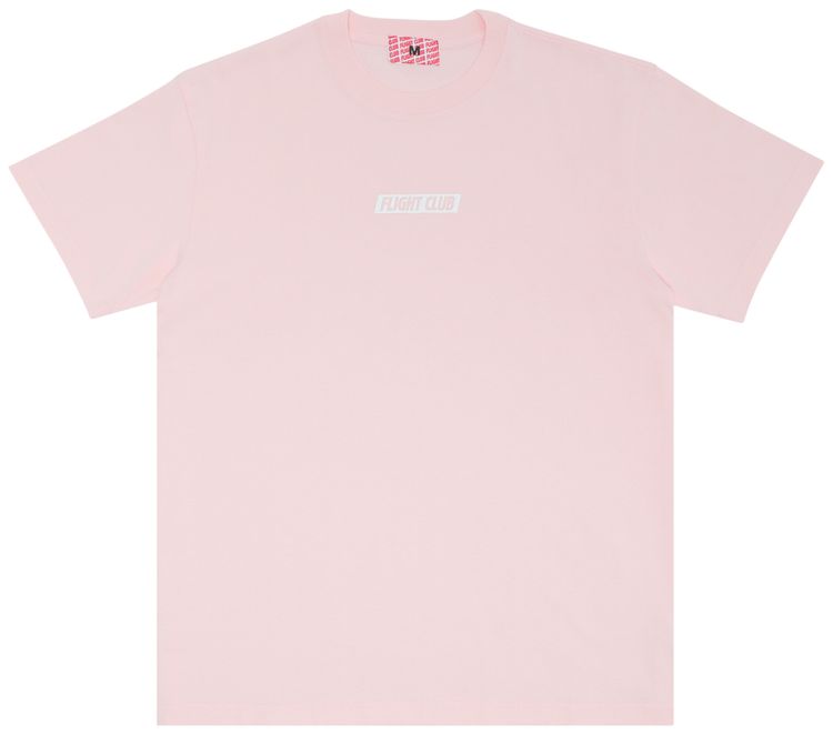 Flight Club Slant Logo Tee Baby PinkWhite