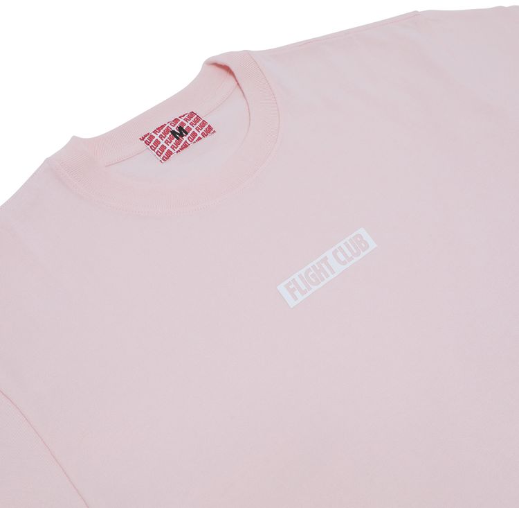 Flight Club Slant Logo Tee Baby PinkWhite