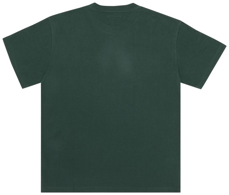 Flight Club Slant Logo Tee Dark GreenYellow