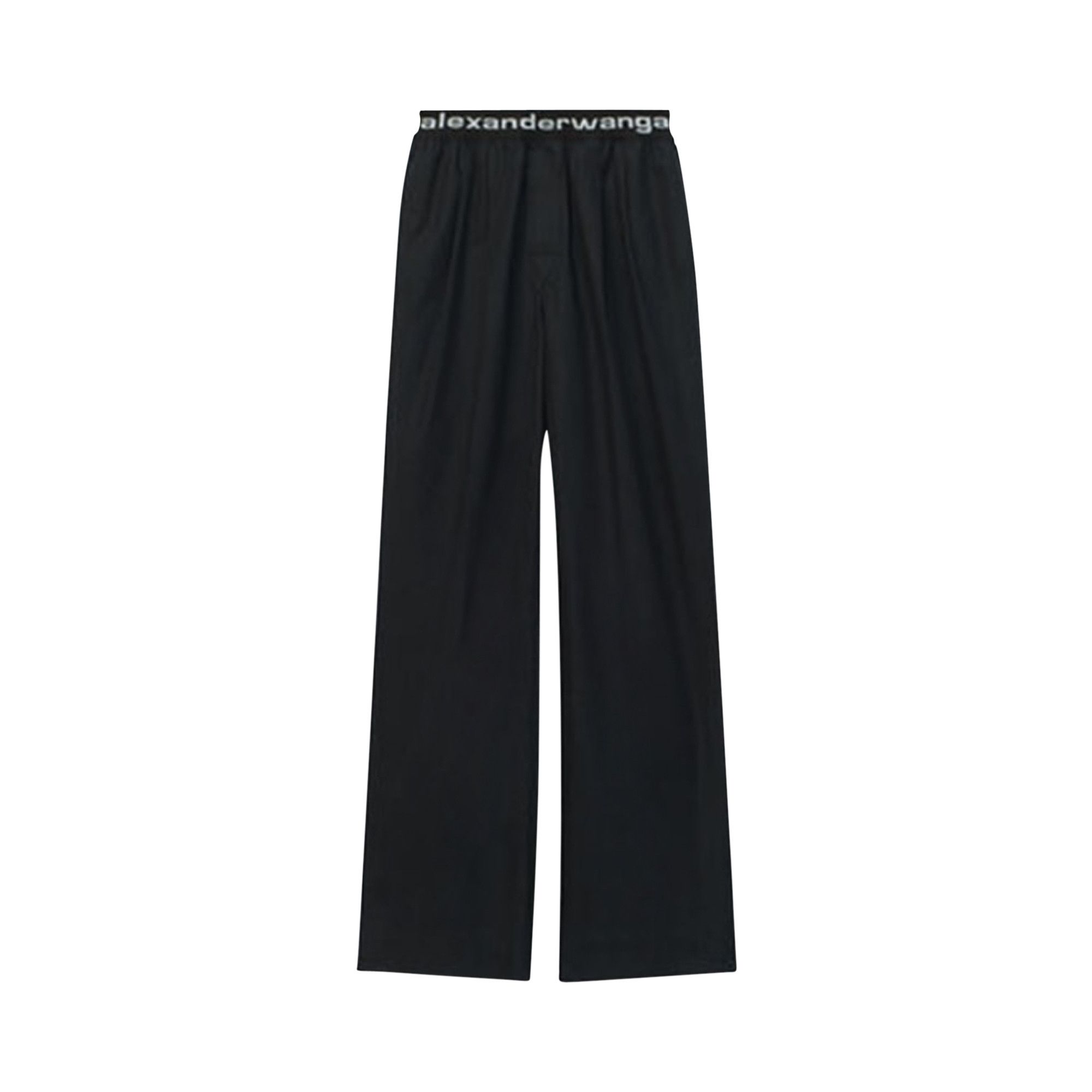 Buy T by Alexander Wang Logo Pull On Pleated Pants Black