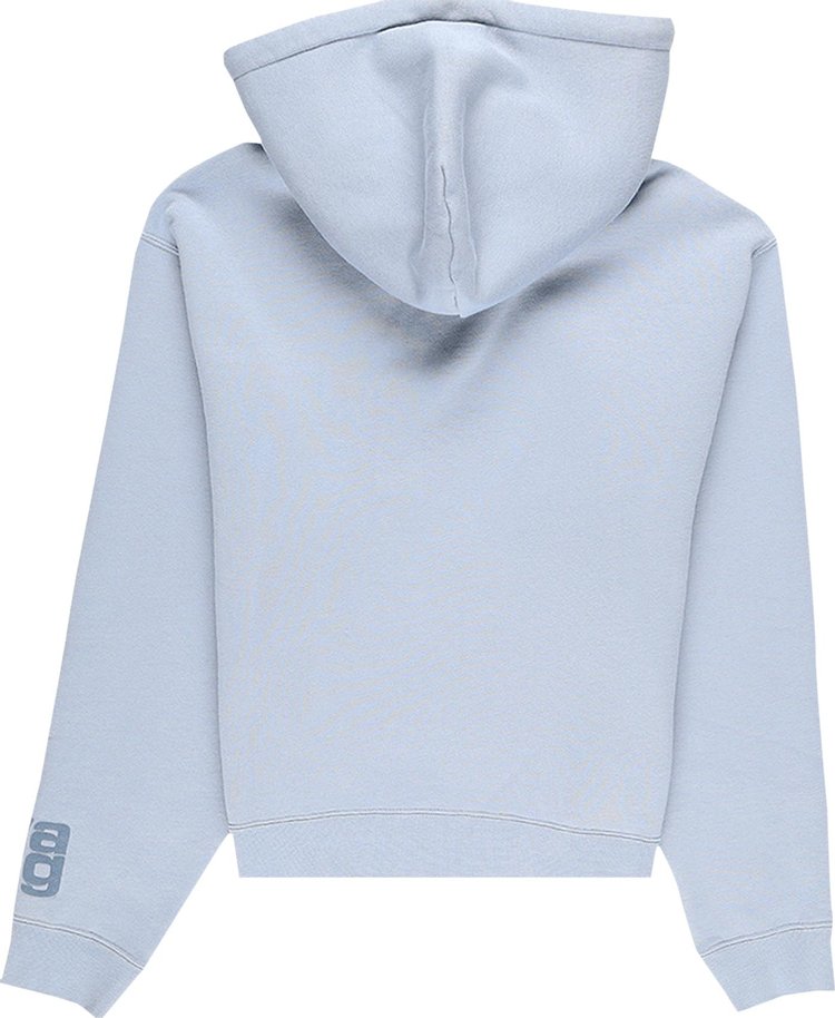 T by Alexander Wang Foundation Terry Logo Hoodie Slate Blue