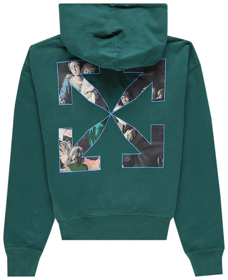 Off White Caravaggio Painting Over Hood Dark Green
